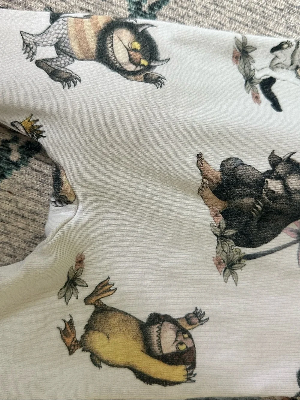 Pottery barn kids where the wild things are zipper pajamas